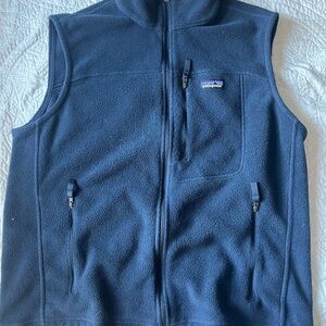 Navy Blue Patagonia Fleece Vest